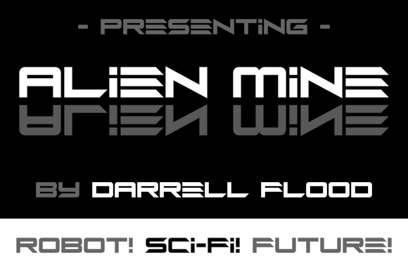 Alien Mine: A Sharp Sci-Fi Font for Crafters