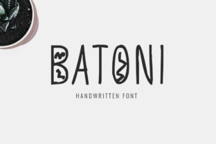 Batoni: A Playful Display Font for Handmade Labels and Crafts