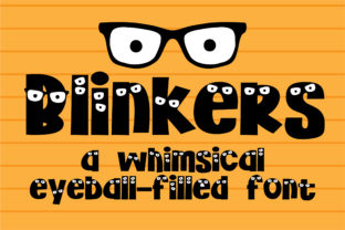 Blinkers: A Playful Display Font for Marketing Magic