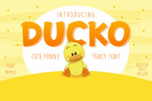 Ducko: A Playful Display Font for Crafters