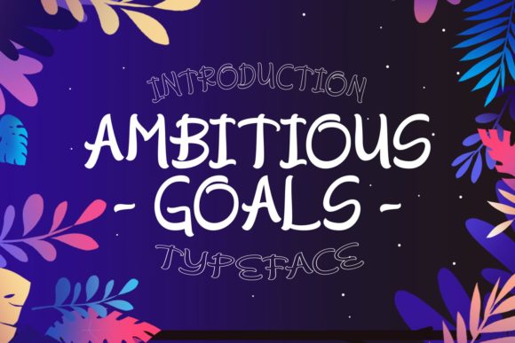 Find Your Ambitious Goals Font for Handmade Design