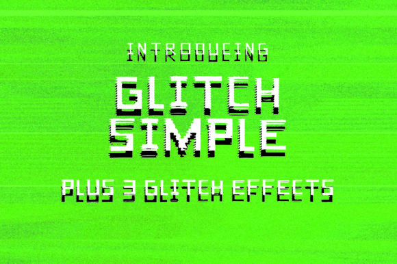 Glitch Simple: A Retro-Futuristic Display Font for Web Design