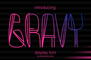 Gravy Display Font: A Fun Typeface for Small Business Branding