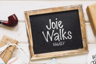 Joie Walks: A Playful Display Font for Editorial Layouts