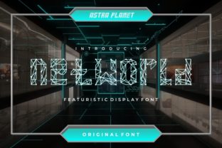 Net World: A Bold Futuristic Display Font for Makers