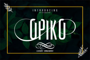Opiko Display Font: Crafting Elegance for Handmade Products