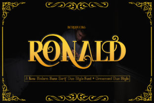 Ronald Family: A Luxurious Display Font for Crafters