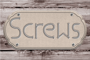 Screws Font: The Organic Display Typeface for Handmade Products