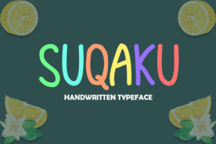 Suqaku: A Playful Display Font for Editorial Design