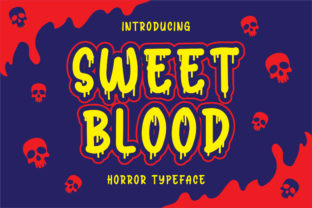 Sweet Blood Font: A Spooky Display Typeface for Campaign Creators
