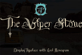 The Viper Stone: A Medieval Display Font for Editorial Design