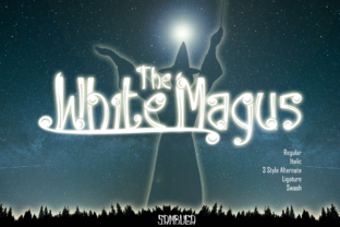 White Magus: A Spellbinding Display Font for Handmade Magic